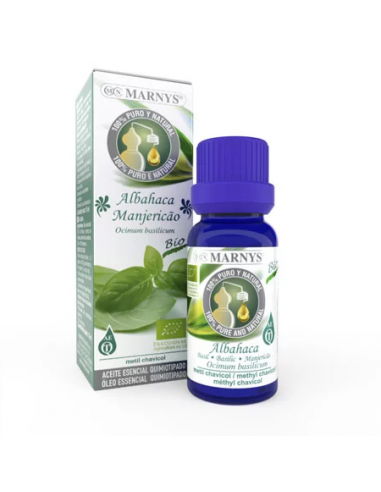 Aceite Esencial Albahaca -Marnys- 15 Ml.
