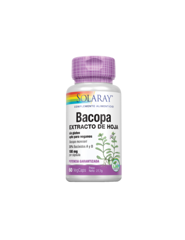 Bacopa 100 mg -Solaray- 60 cápsulas...