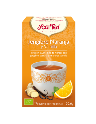 Jengibre Naranja y Vainilla bio -Yogi...