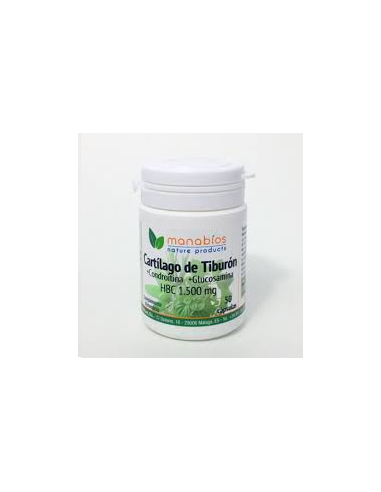 Cartílago Tiburón 500 mg -Manabios-...