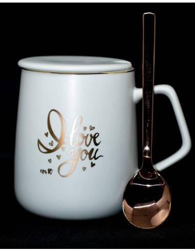 Taza blanca I Love You