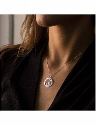Colgante Plata Silueta Alicia Redondo