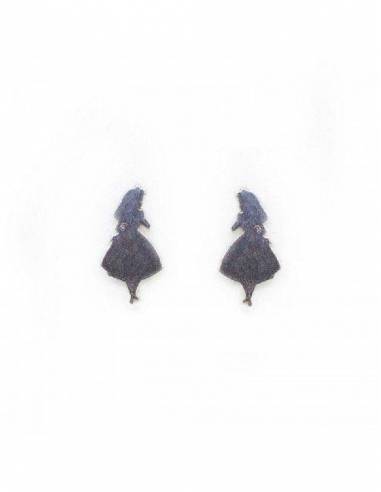 Pendientes Plata Silueta Alicia