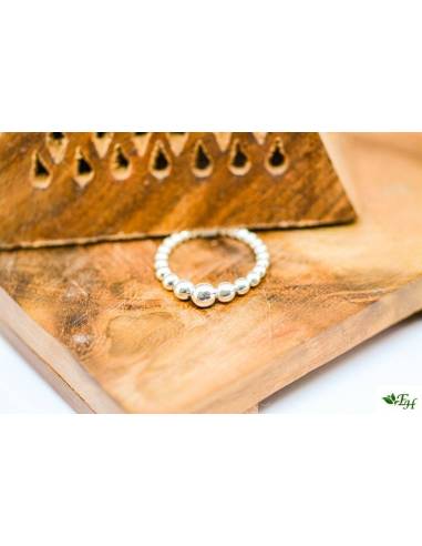 Anillo Plata Bolas