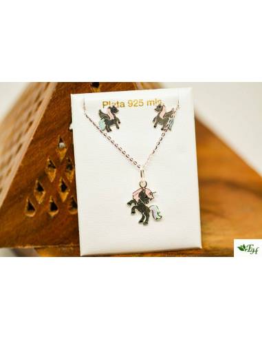 Conjunto Plata Unicornio