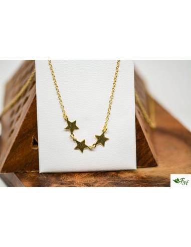 Gargantilla Dorada Tres Estrellas