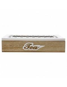 Caja Madera y Cristal Té