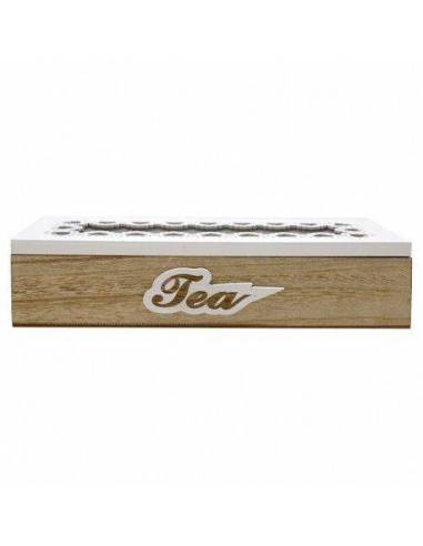 Caja Madera y Cristal Té