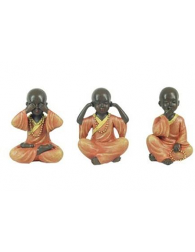Figura Resina Buda No Ver- Oir y Callar