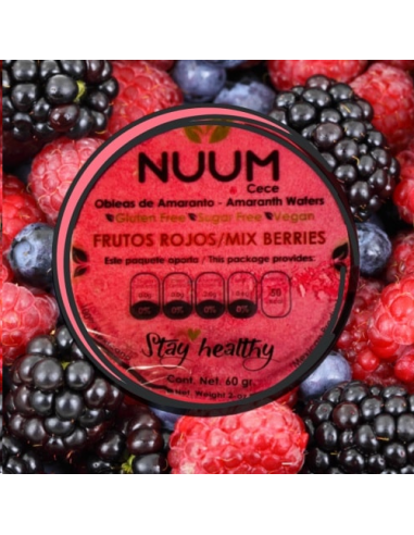 Nuum Obleas Frutos Rojos - Nuum - 60gr