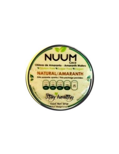 Nuum Obleas Sabor Neutro - Nuum - 60gr