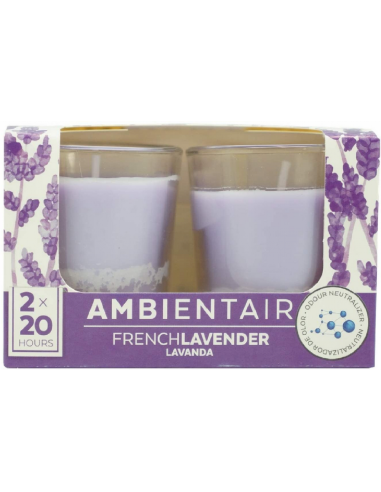 Vela perfumada Duo Lavanda -...