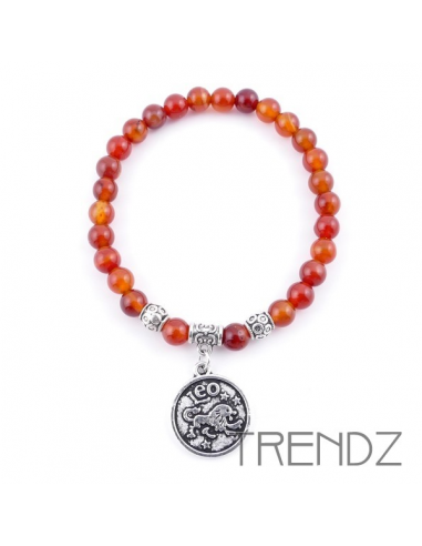 Pulsera Zodiaco Leo Carneola