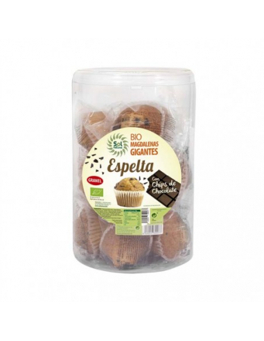 Magdalenas de Espelta con Chips de...