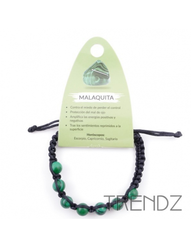 Pulsera Nudos Malaquita
