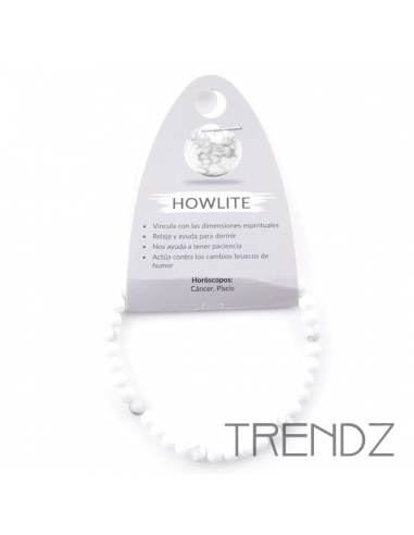 Pulsera Bola Howlite Bola 4MM