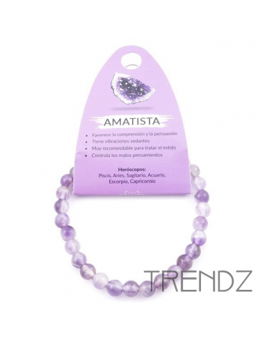 Pulsera Bola Amatista 6mm