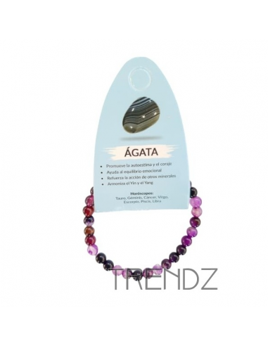 Pulsera Bola Ágata 6mm