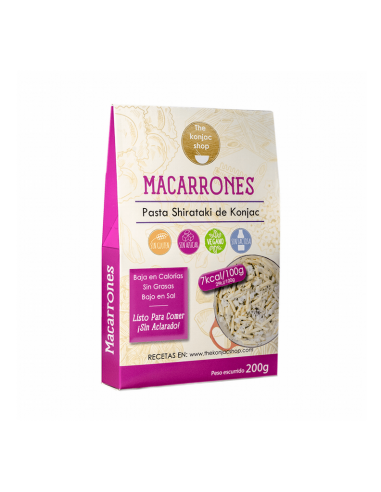 Pasta Konjac Macarrones - The Konjac...
