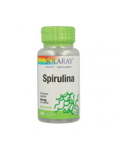 Espirulina - Solaray - 100 Cápsulas...