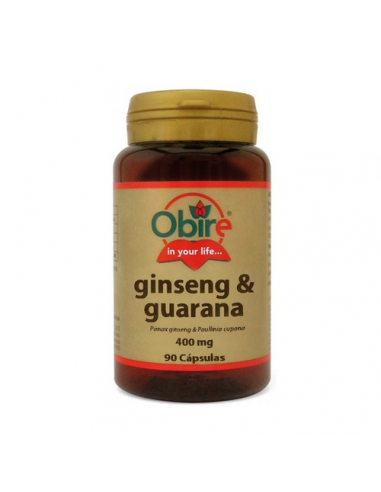 Ginseng & Guaraná 400mg - Obire - 90...
