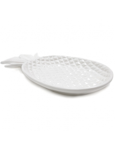Plato Piña Porcelana Blanco...