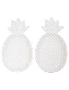 Plato Piña Porcelana Blanco... 2