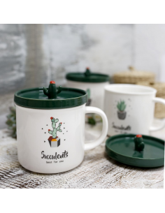 Taza Cáctus Tapadera III