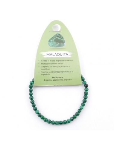 Pulsera Malaquita Bola 4MM