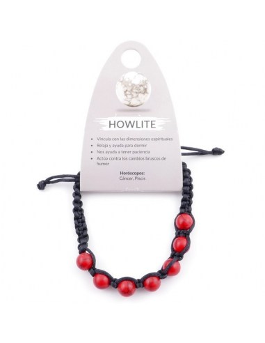 Pulsera Howlite Nudo Bola 8MM