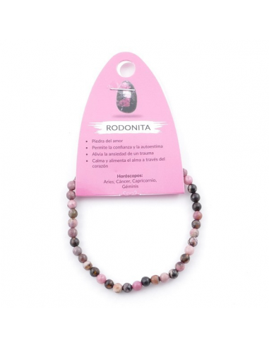 Pulsera Rodonita Bola 4MM
