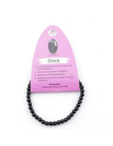 Pulsera de Onix Bola 4MM