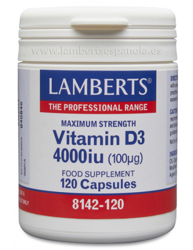 Vitamina D3 4000ui - Lamberts - 120...