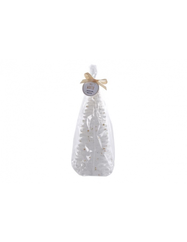 Vela de Cera Arbol Dorado Blanco...