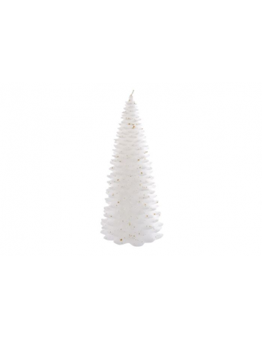 Vela de Cera Arbol Dorado Blanco...