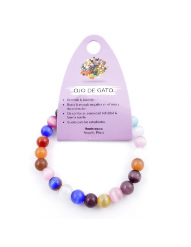 Pulsera Ojo de Gato Bola 6mm