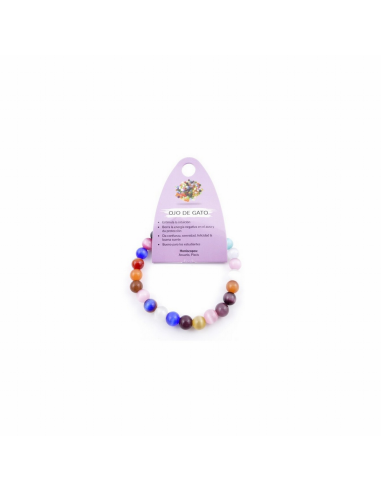 Pulsera Ojo de Gato Bola 8mm