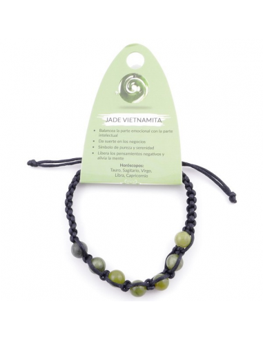 Pulsera Nudo Jade Vietnamita Bola 8mm