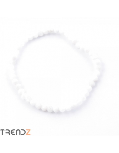 Pulsera Piedra Luna Facetada Bola 4mm