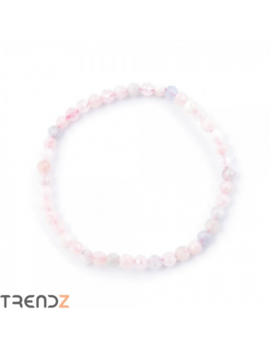Pulsera Cuarzo Rosa Bola 4mm
