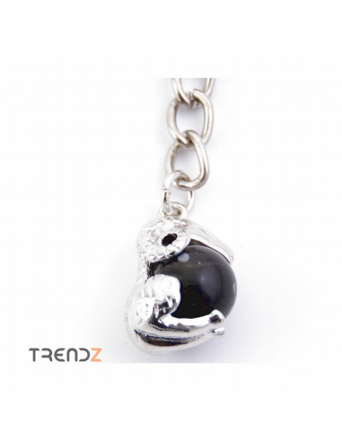 Llavero Zodiaco Capricornio Obsidiana