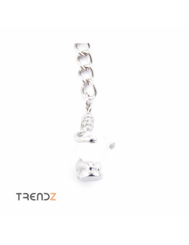 Llavero Zodiaco Virgo Cuarzo Blanco