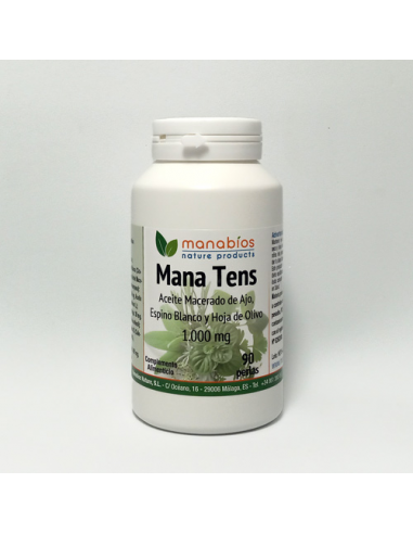 Mana-Tens 1000 mg - Manabios - 90 perlas