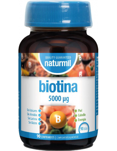 Biotina 5000mcg - Naturmil - 90...
