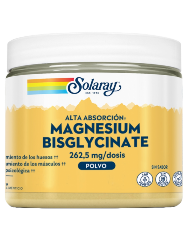 Polvo Magnesio Bisglycinate - Solaray...