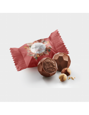 Bombón Chocolate con leche y praliné...