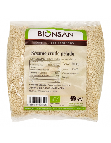 Sésamo Crudo Pelado - Bionsan - 300gr
