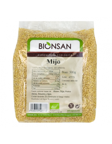 Mijo en grano ecológico -Bionsan- 500...