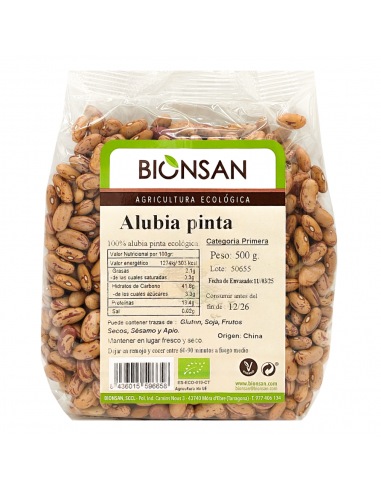 Alubia pinta en grano ecológica...