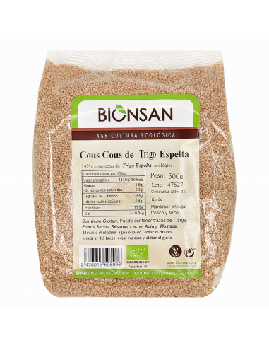 Cous cous de Trigo Espelta -Bionsan-...